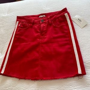 Never worn red denim skirt Size 27